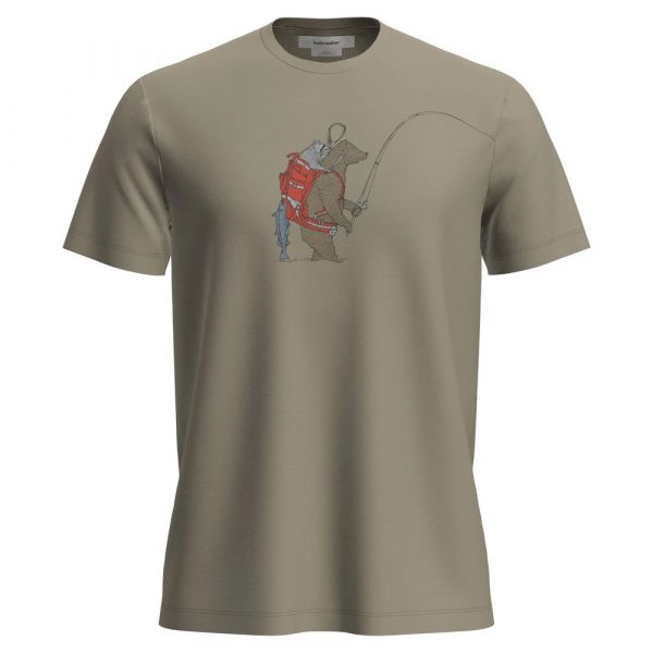 Mens Merino 150 TechLite SS Tee Bear Catch - Angler
